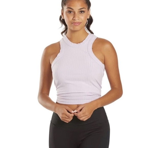 NWT Free People Movement Ribbed Lavender Racerback Tank Top - Picture 4 of 9